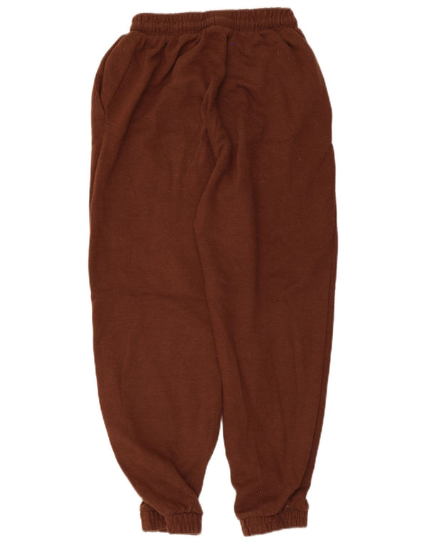 Zara Womens Crop Tracksuit Calça Joggers Reino Unido 8 Pequeno Marrom