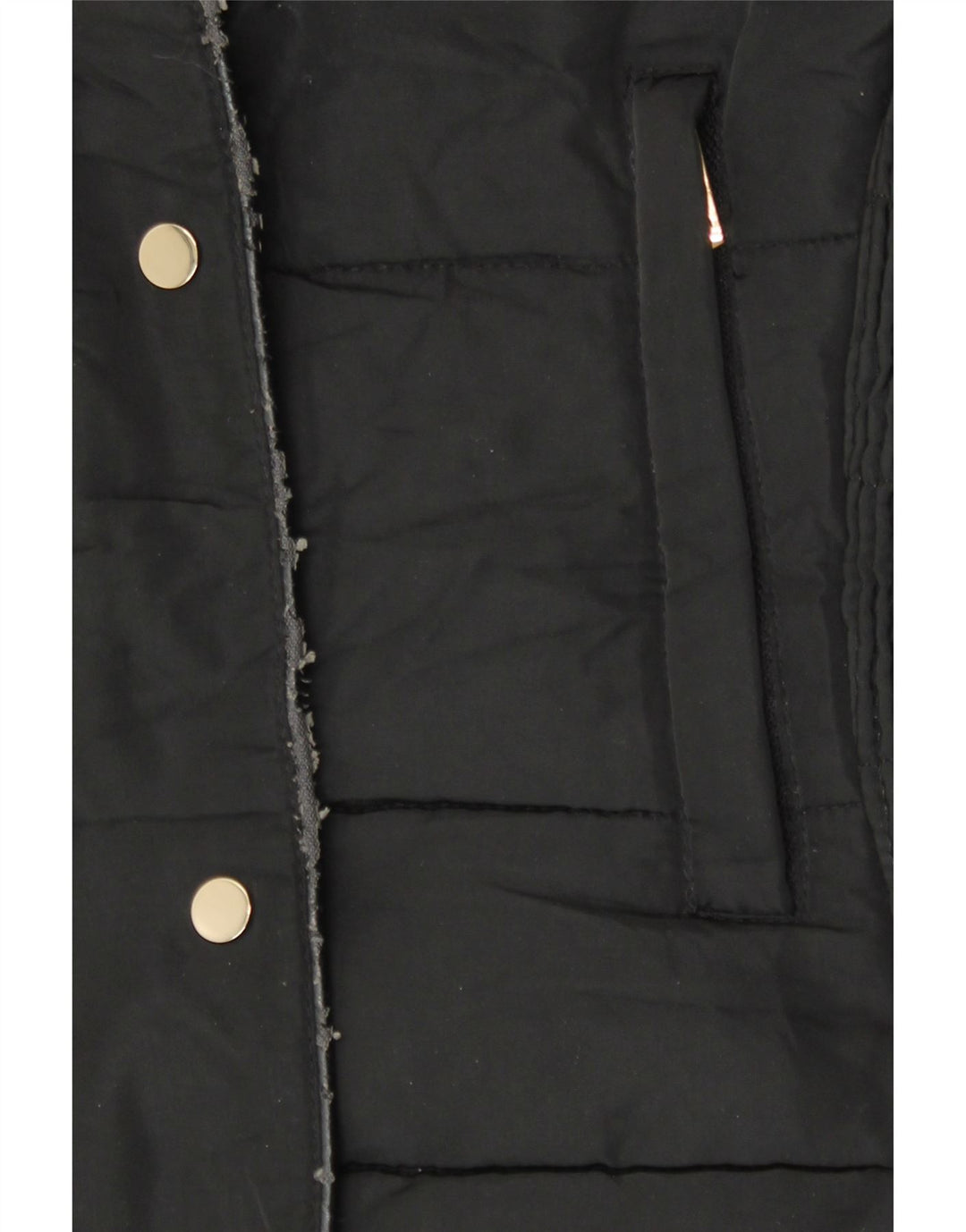 Jaqueta acolchoada feminina Zara UK 14 grande preta