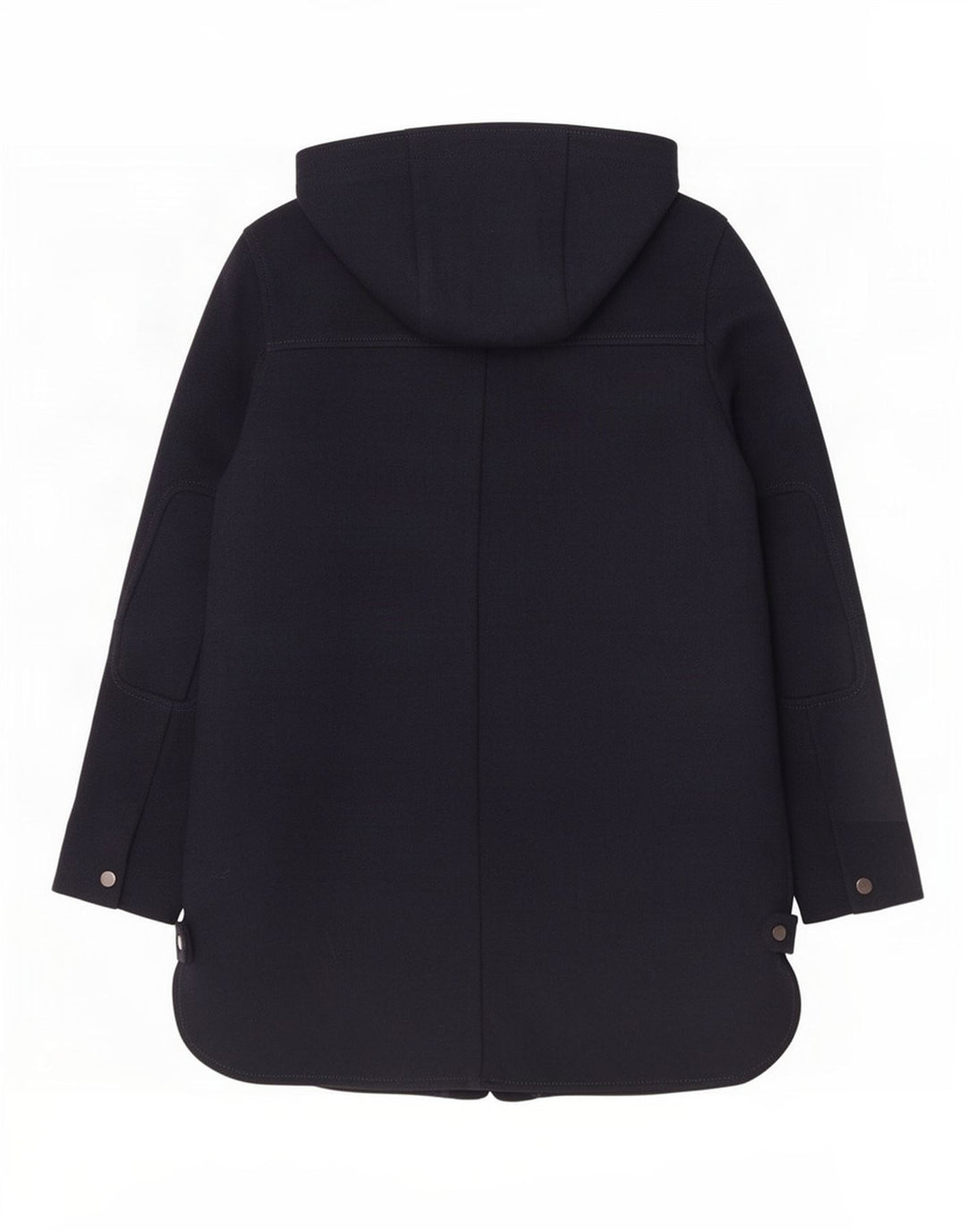Sobretudo feminino Zara com capuz UK 14 médio azul marinho