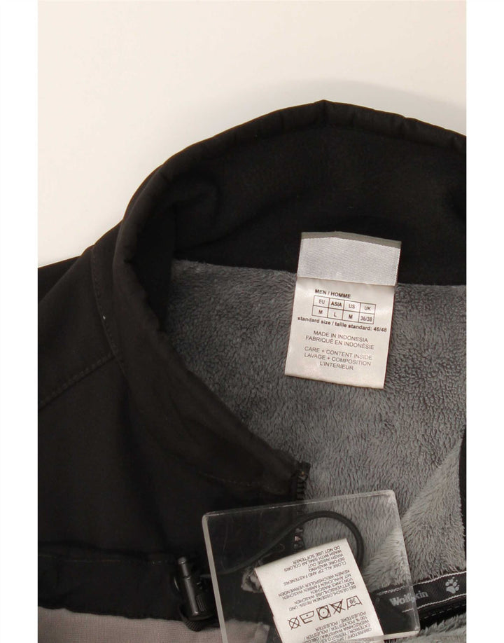 Jaqueta bomber feminina Jack Wolfskin Reino Unido 36/38 poliéster preto médio