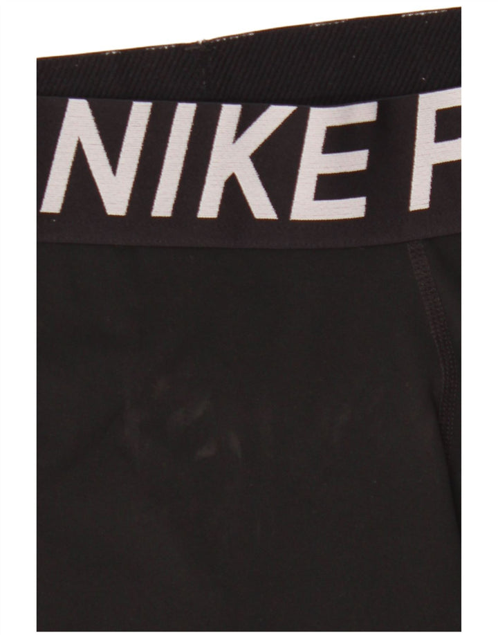 Shorts esportivos gráficos femininos Nike UK 8 pequenos pretos