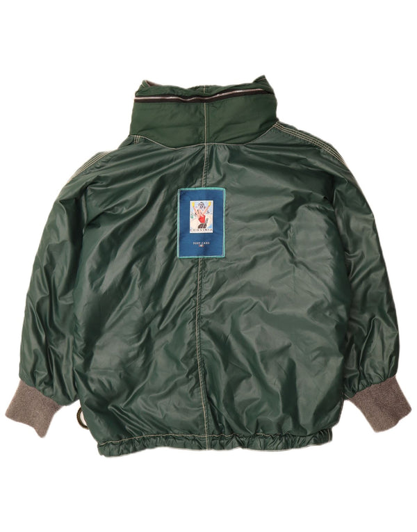 Jaqueta corta-vento masculina Post Card Graphic UK 42 XL verde colorblock