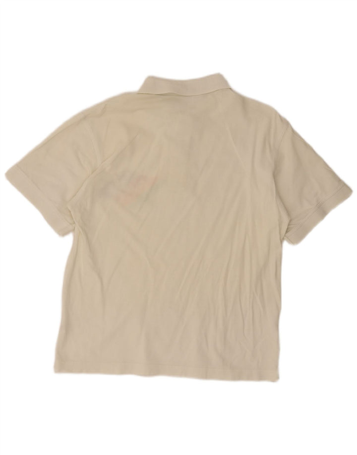 Camisa pólo gráfica masculina Belfe & Belfe Reino Unido 40 médio branco