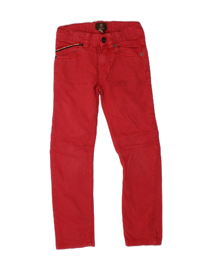 TIMBERLAND Girls Slim Jeans 7-8 Years W23 L22 Pink Cotton Vintage Timberland and Second-Hand Timberland from Messina Hembry 