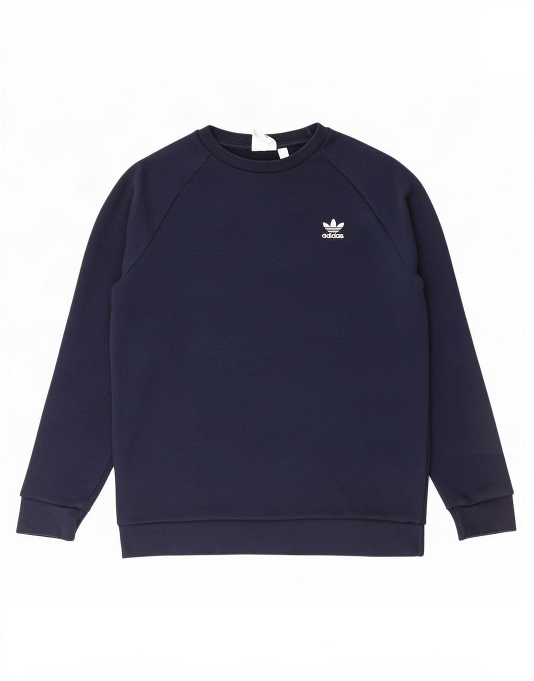 Adidas Mens Moletom Jumper Médio Azul Marinho Algodão