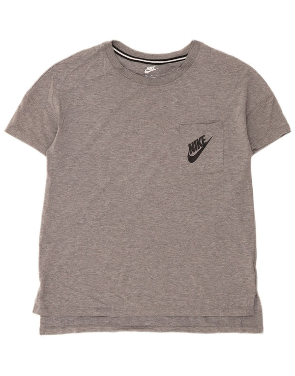 Camiseta feminina Nike UK 14 cinza médio manchado modal