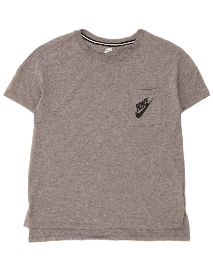 Camiseta feminina Nike UK 14 cinza médio manchado modal