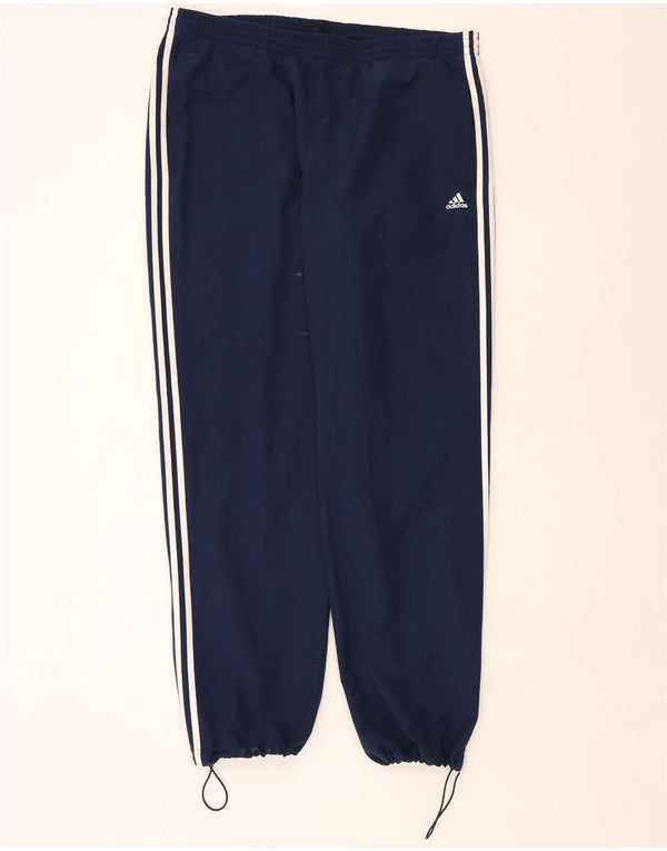 Adidas Mens Climalite Calças de Treino Joggers XL Azul Marinho Poliéster