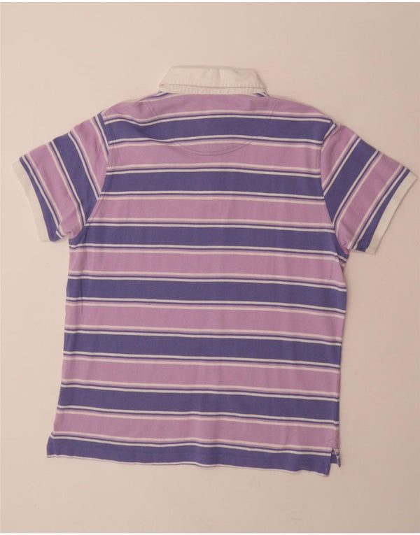 Camisa polo masculina COVERI XL algodão listrado roxo