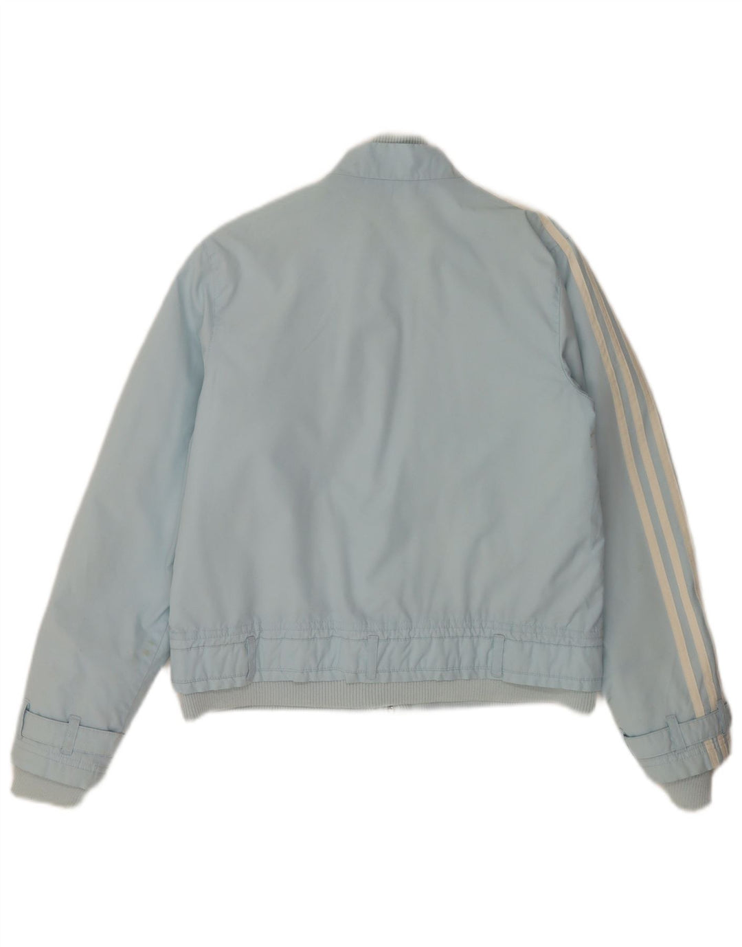 Adidas Bomber Jacket UK 10 Pequeno Azul Poliéster