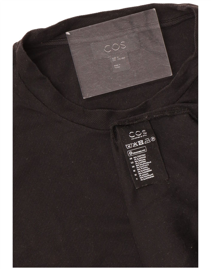 Cos Camiseta Masculina Top Médio Algodão Preto
