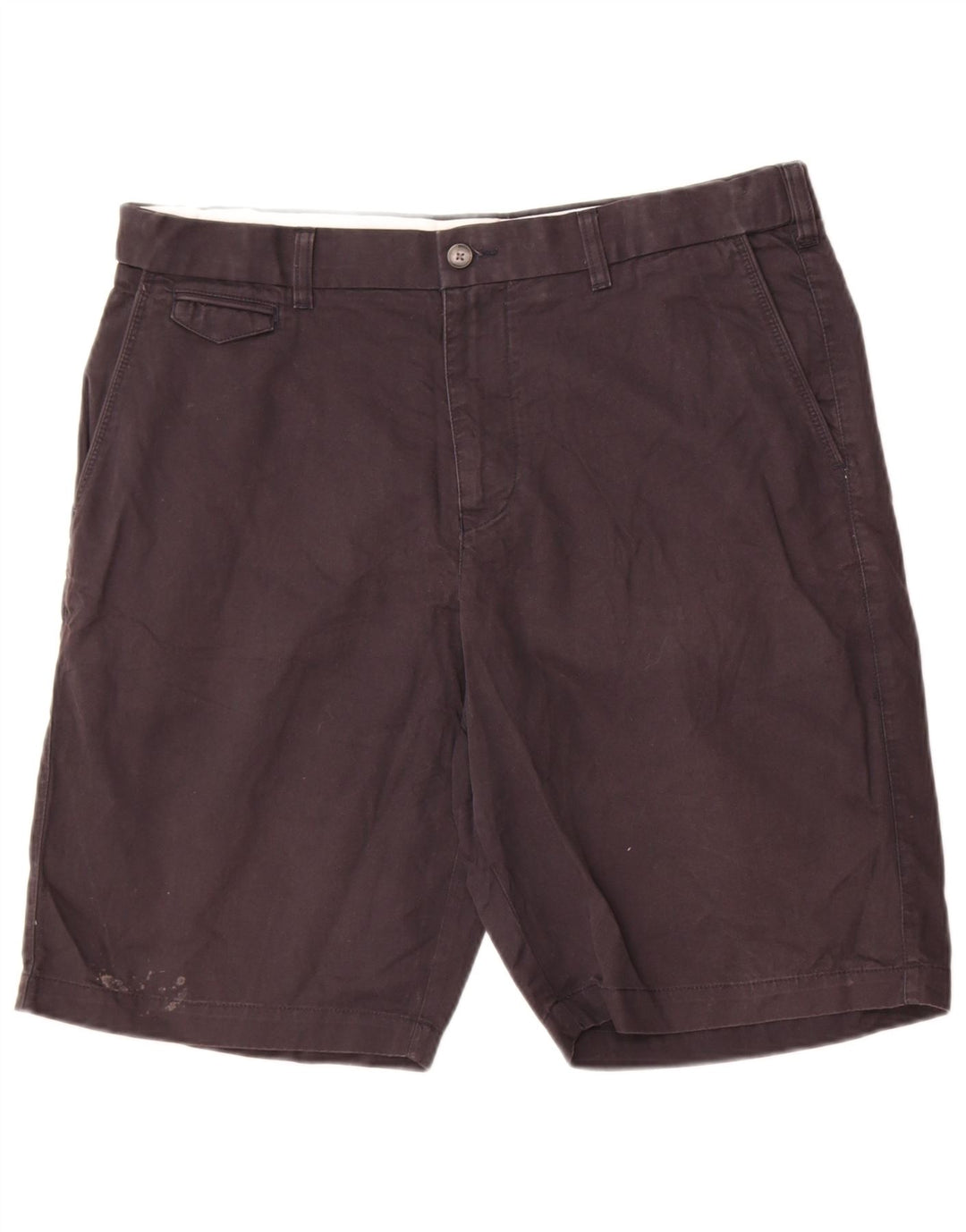 Shorts masculino Marks & Spencer Blue Harbor Chino W36 grande algodão azul marinho