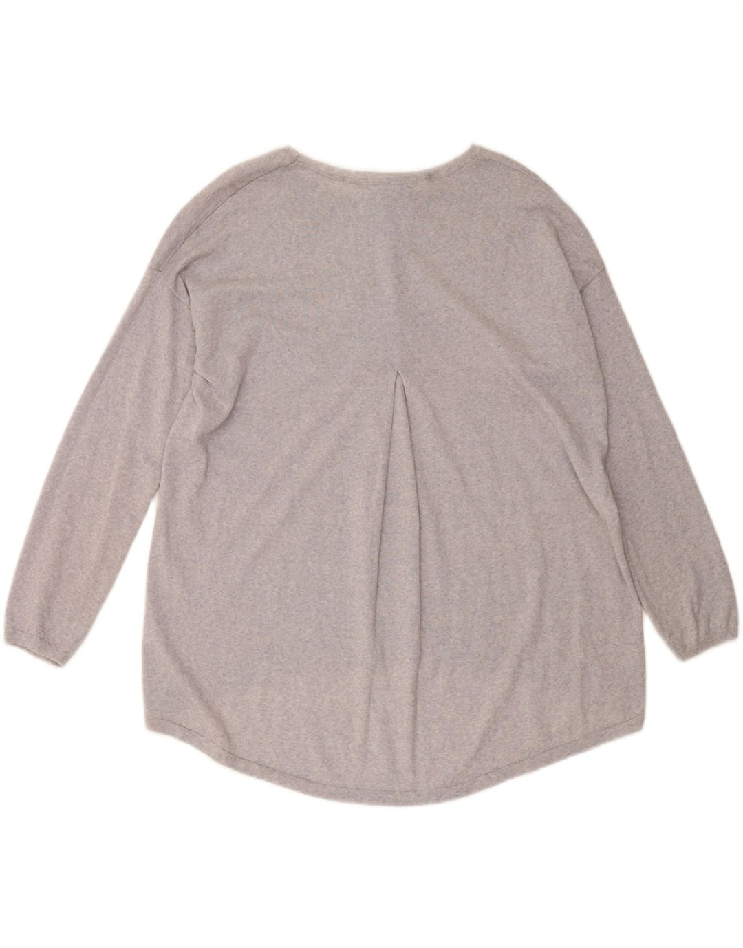 Suéter feminino MONSOON com ajuste solto e gola canoa Reino Unido 14 lã roxa média