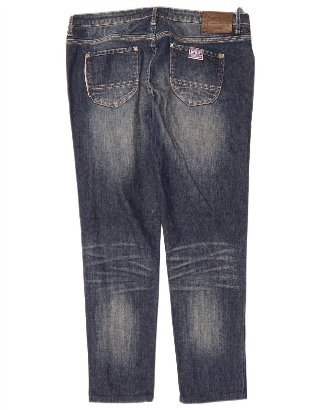 Jeans slim feminino SUPERDRY W32 L27 azul