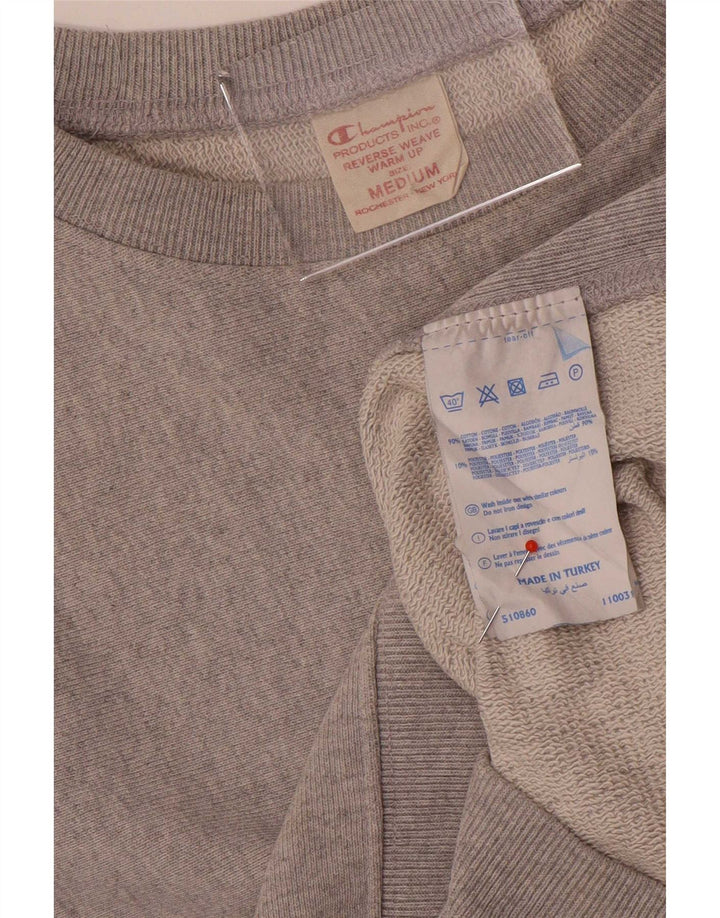 Champion moletom feminino jumper UK 14 algodão cinza médio