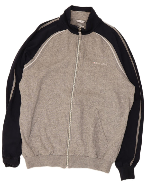Jaqueta masculina Champion 2XL cinza colorblock algodão