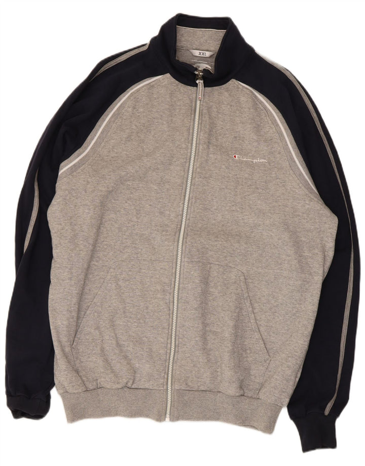 Jaqueta masculina Champion 2XL cinza colorblock algodão