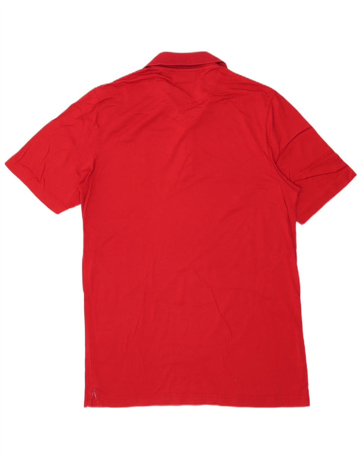 Camisa polo masculina de golfe Chaps pequena de algodão vermelho