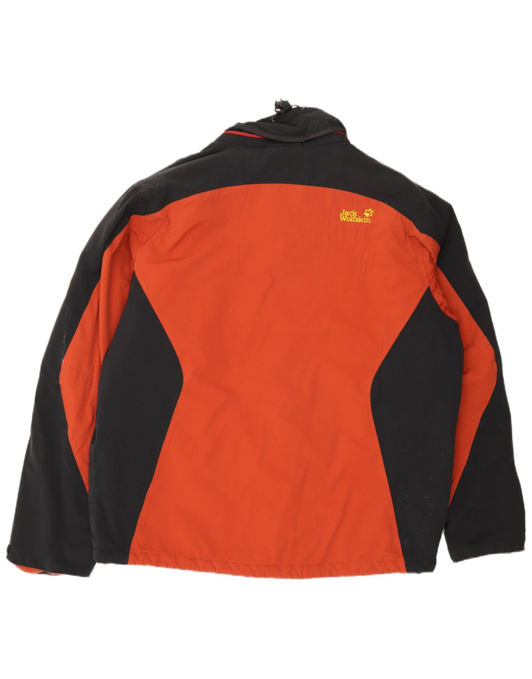 Jaqueta de esqui masculina Jack Wolfskin Reino Unido 40/42 XL laranja colorblock poliamida