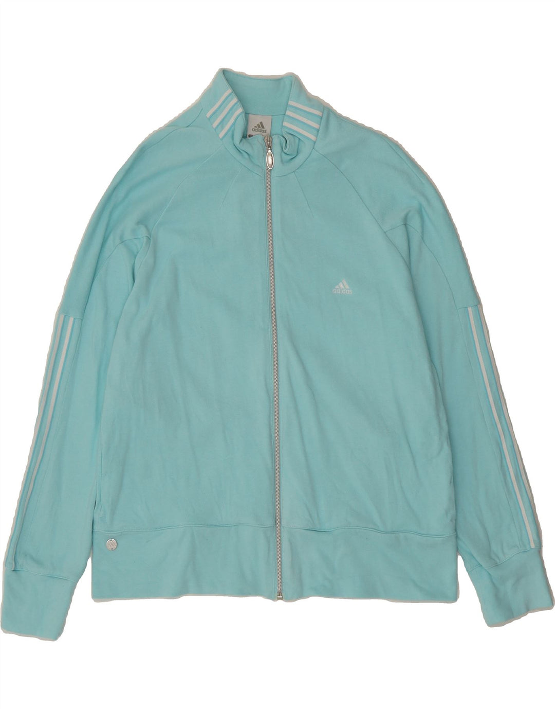 ADIDAS Womens Tracksuit Top Jacket UK 20 2XL  Blue Cotton Vintage Adidas and Second-Hand Adidas from Messina Hembry 