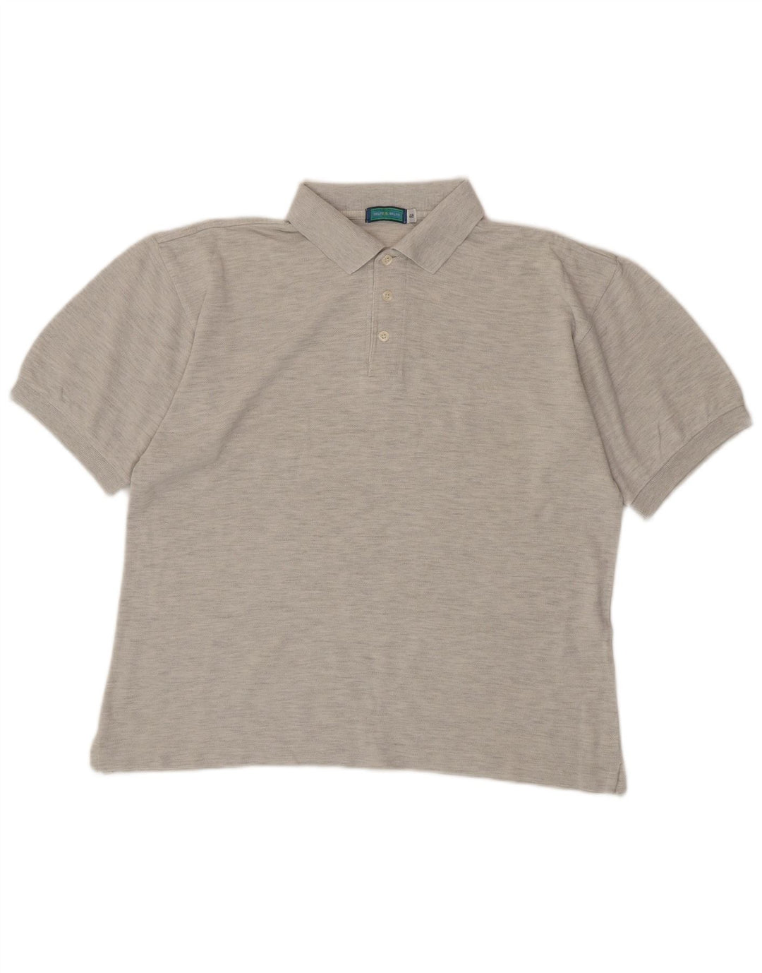 Camisa polo masculina BELFE & BELFE IT 48 algodão manchado cinza médio