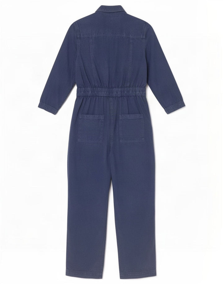 Macacão feminino de manga comprida Marks & Spencer Reino Unido 8 pequeno azul Lyocell