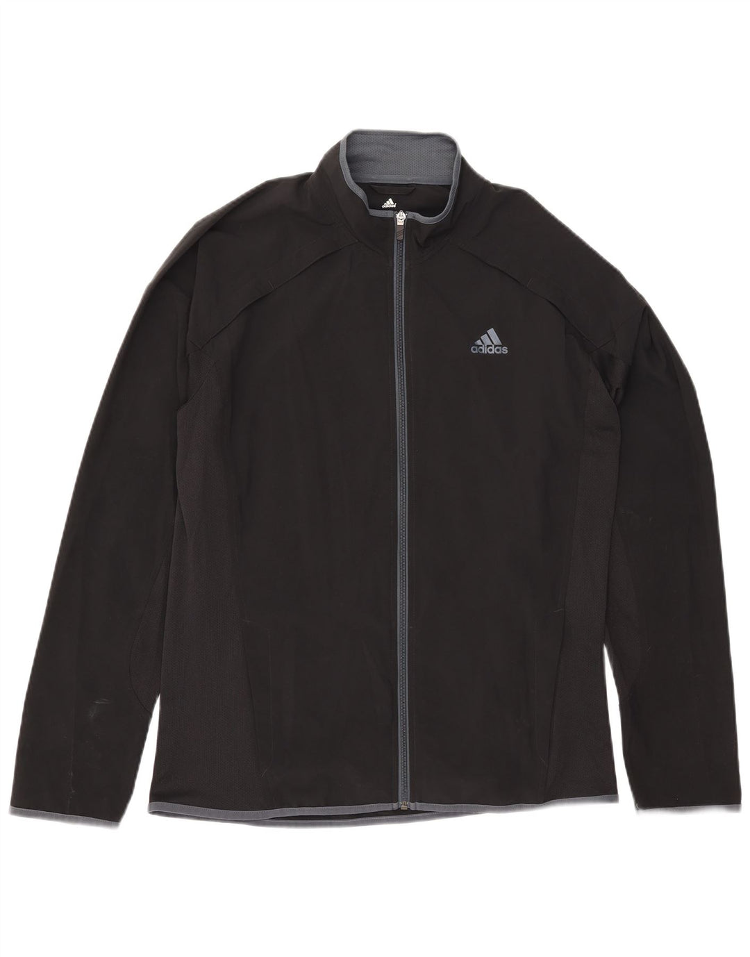 Adidas Mens Climalite Tracksuit Top Jacket Médio Preto Poliéster