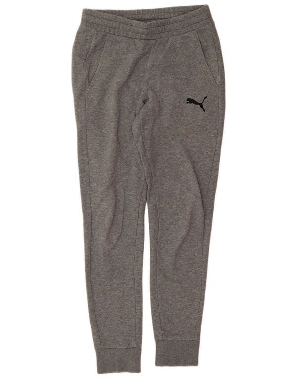 Calça esportiva masculina Puma Joggers pequena cinza esportiva
