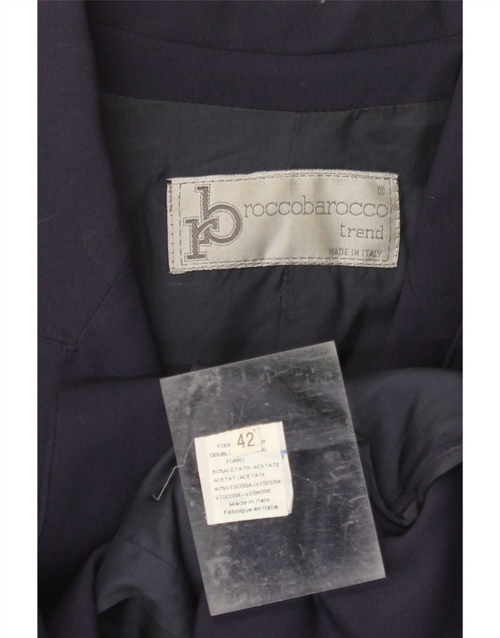 Jaqueta blazer feminina ROCCOBAROCCO IT 42 azul marinho médio