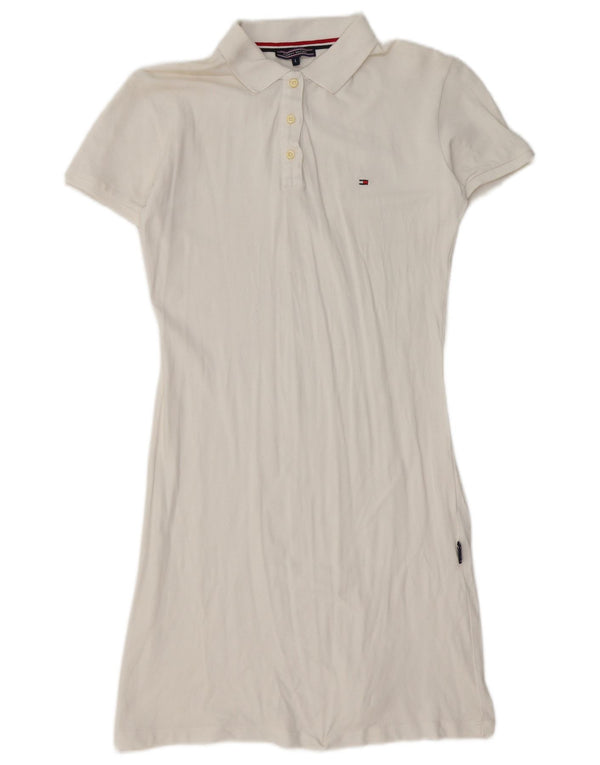 Vestido polo feminino Tommy Hilfiger UK 14 grande branco