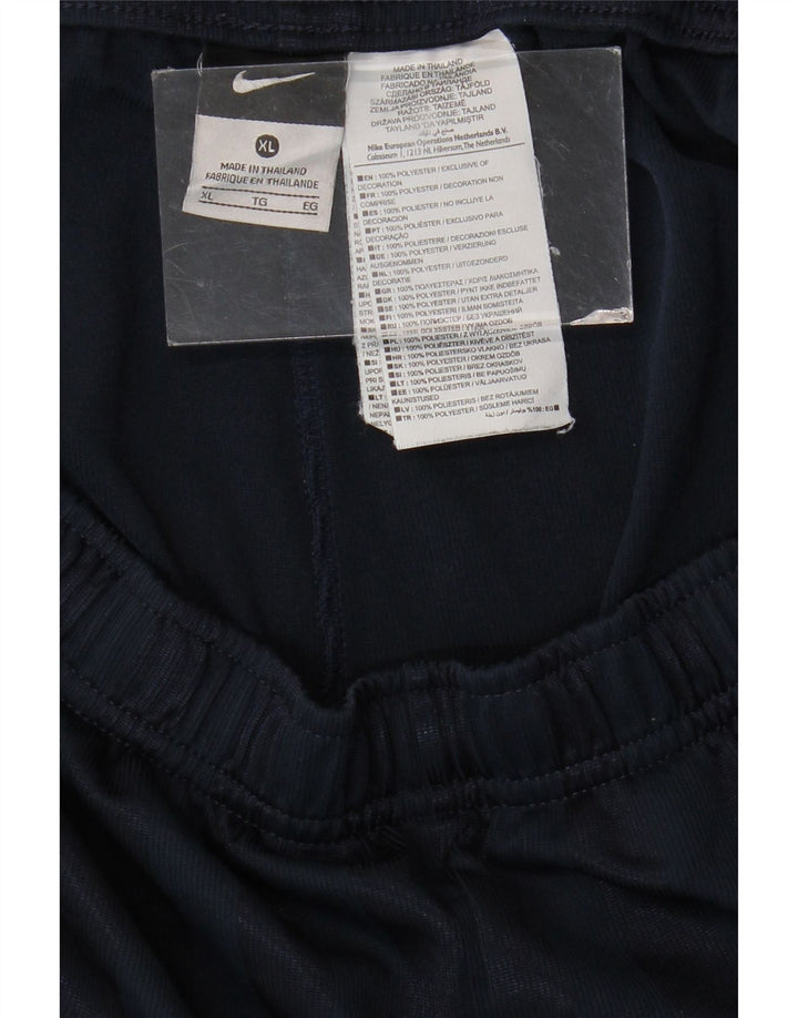 Shorts esportivos masculinos NIKE XL poliéster listrado azul marinho