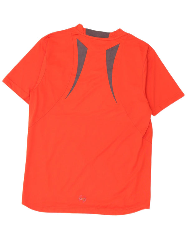 Reebok Mens T-Shirt Top Medium Red Colourblock Polyester