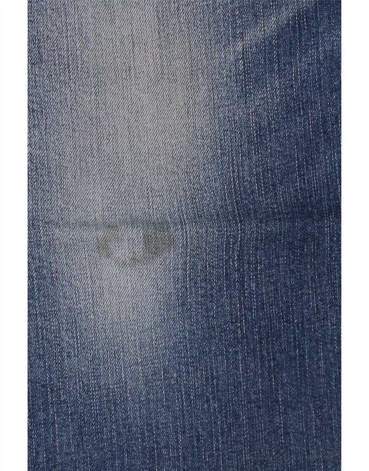 Wrangler Mens Straight Jeans W36 L30 Azul Algodão