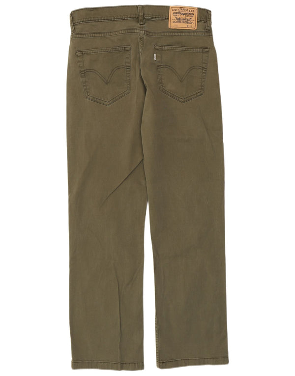 Jeans Levis 752 Straight Masculino W33 L30 Algodão Cáqui