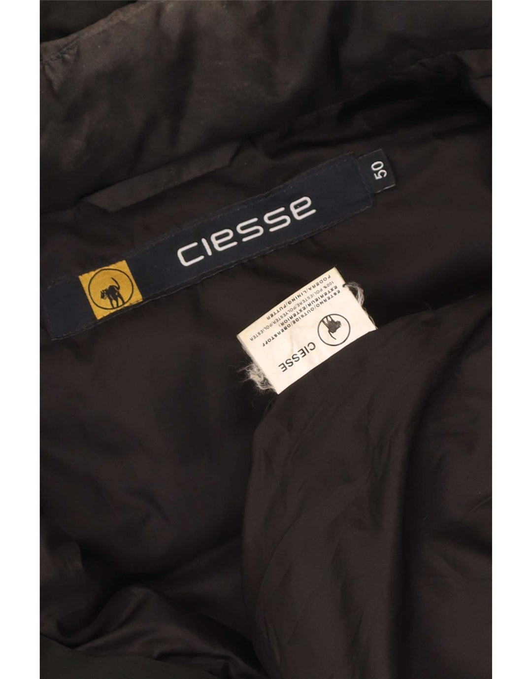 Jaqueta acolchoada com capuz masculina Ciesse Piumini IT 50 poliéster preto grande
