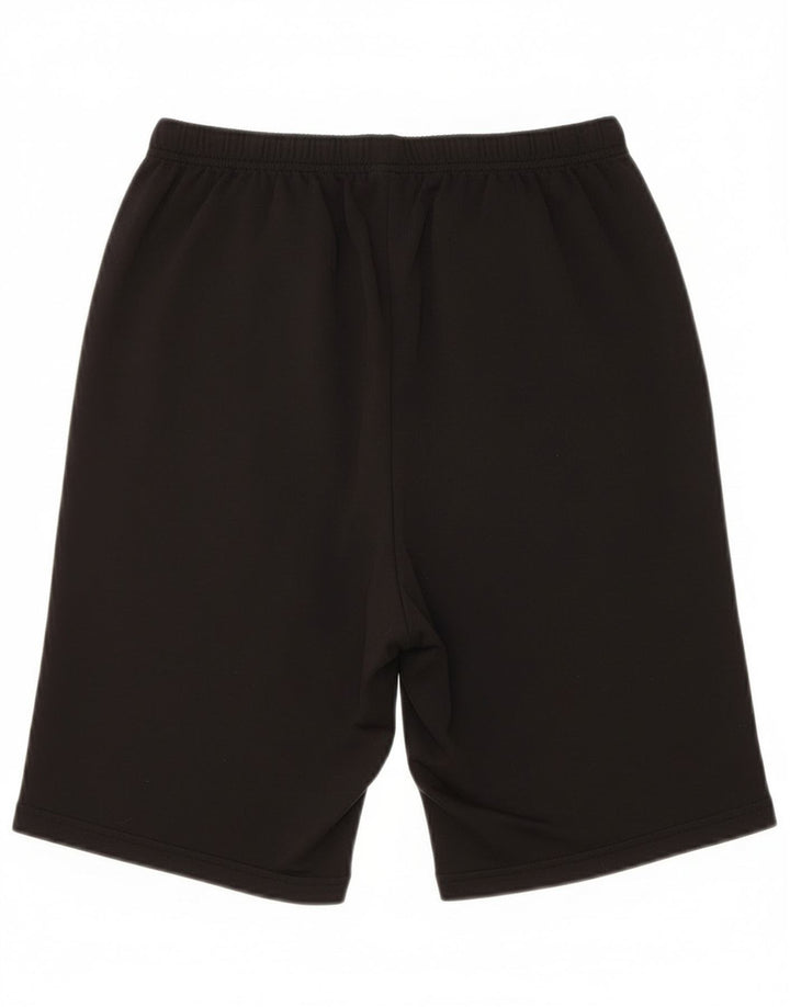 Shorts esportivos gráficos femininos Asics UK 16 grande poliéster preto
