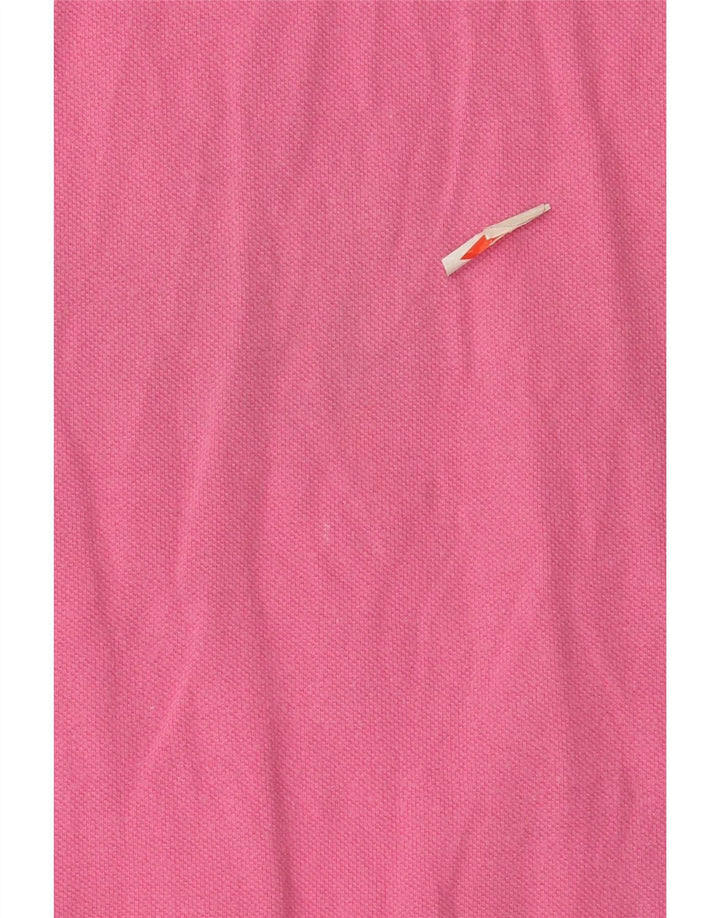 Camisa polo masculina Hollister rosa médio
