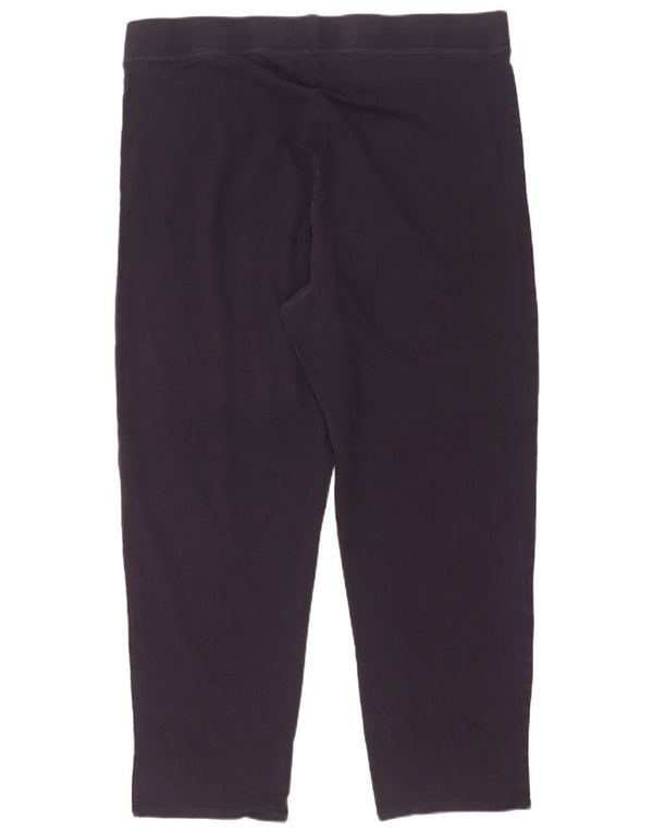 Leggings femininos Marks & Spencer UK 22 3XL algodão azul marinho