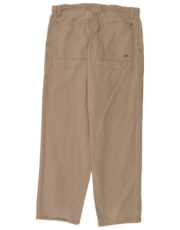 Calça casual masculina Quiksilver médio W32 L32 algodão bege