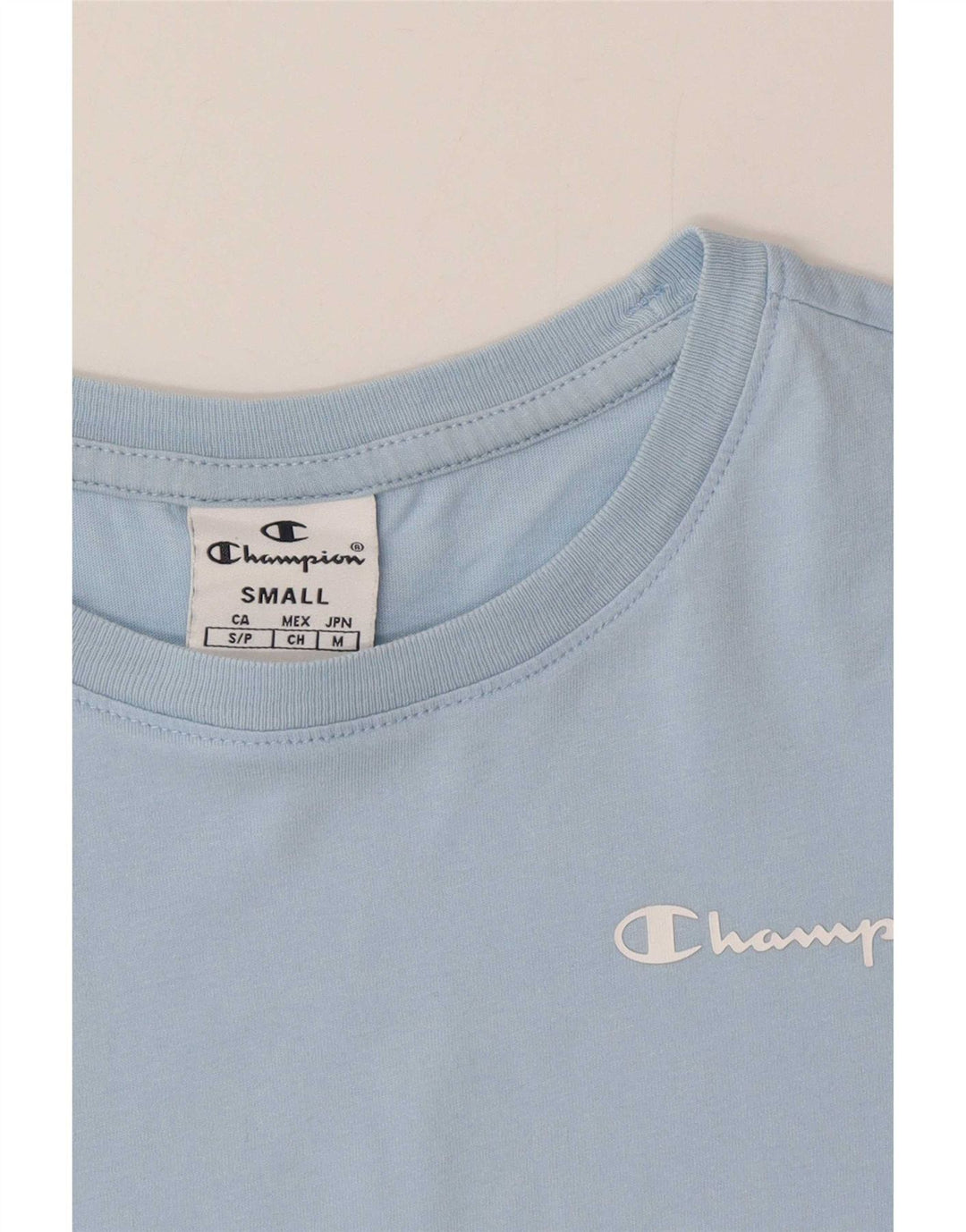 Camiseta masculina Champion pequena azul