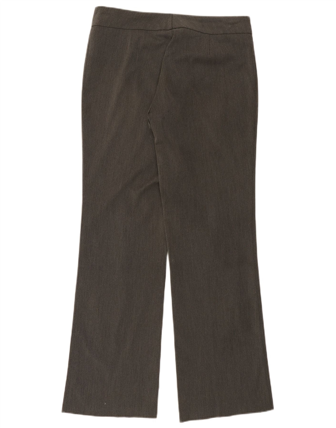 Calça casual feminina SASHA Bootcut EUA 12 grande W32 L32 poliéster cinza