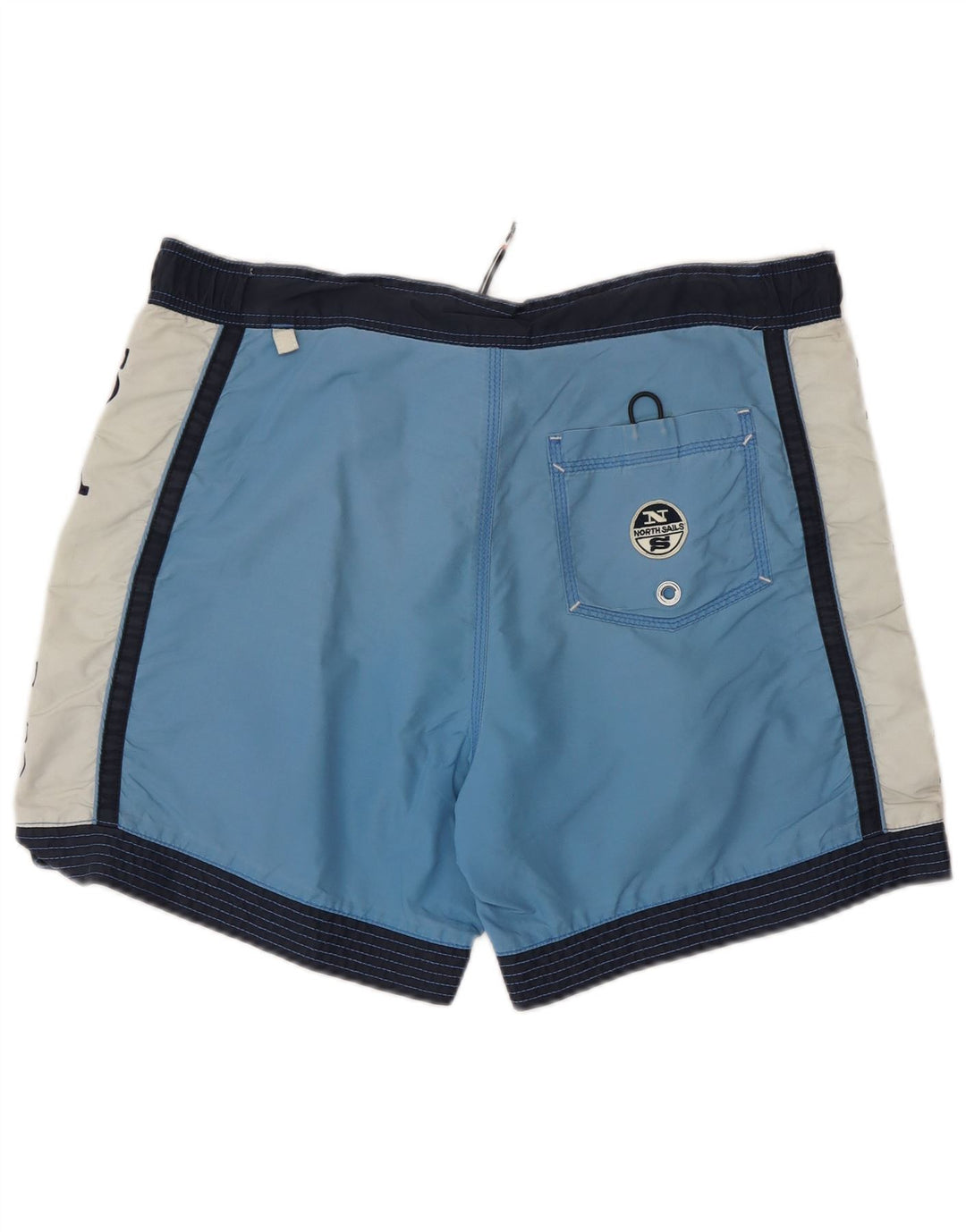 Shorts de natação masculino North Sails Graphic azul médio colorblock poliéster
