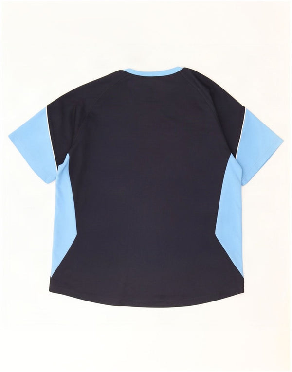 Camiseta masculina Adidas Top UK 46/48 XL azul marinho colorblock poliéster