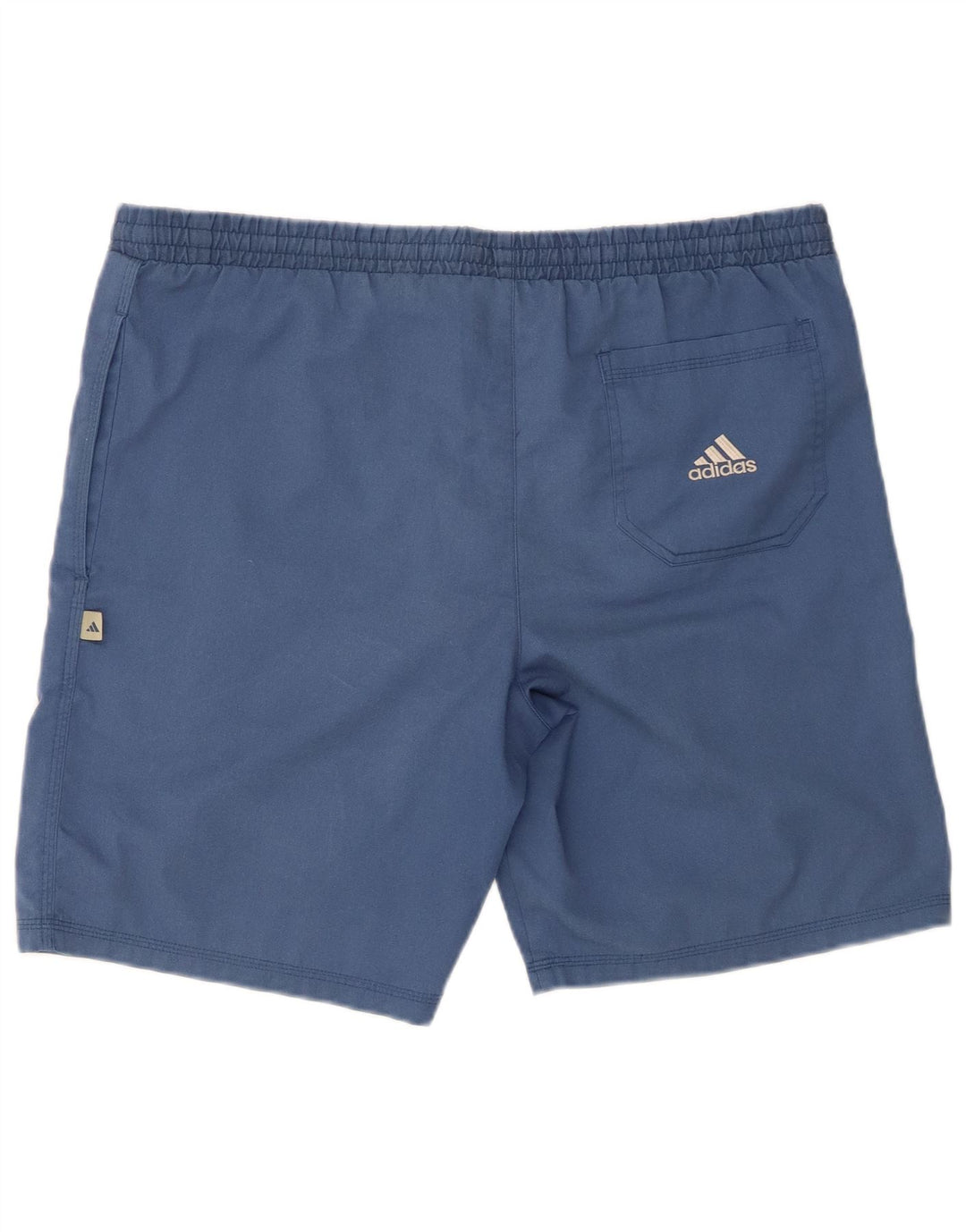 Shorts esportivos masculinos Adidas médio azul marinho poliéster
