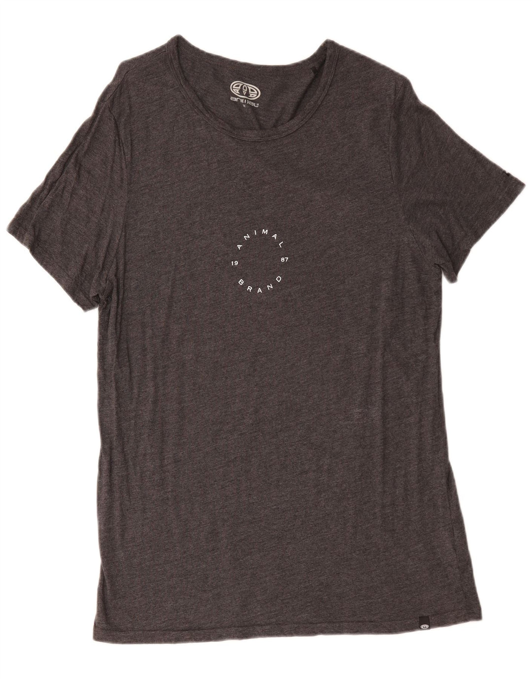 Animal Camiseta Masculina Top Viscose Cinza Médio