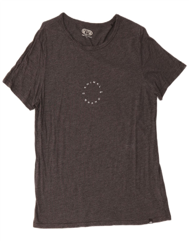 Animal Camiseta Masculina Top Viscose Cinza Médio