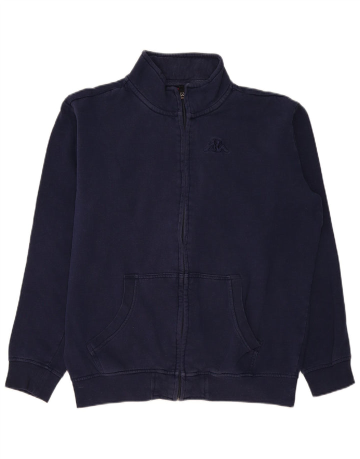 Jaqueta masculina de treino KAPPA grande algodão azul marinho