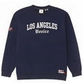 Superdry moletom gráfico masculino jumper pequeno algodão azul marinho