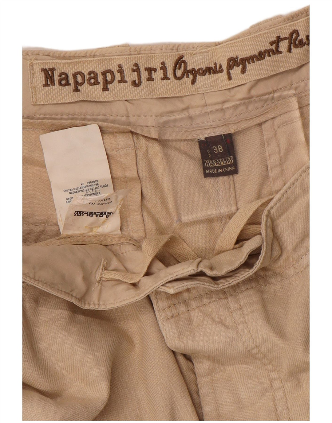 Shorts Chino Masculino NAPAPIJRI W38 XL Algodão Bege
