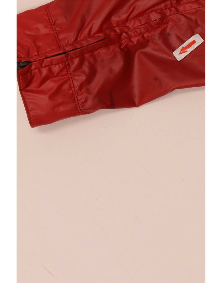 Refrigiwear Jaqueta de chuva feminina com capuz IT 38 XS poliéster vermelho